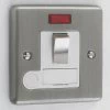 With Neon - Fused outlet with on | off switch and indicator light : White Trim