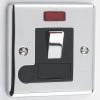 With Neon - Fused outlet with on | off switch and indicator light : Black Trim