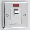 With Neon - Fused outlet with on | off switch and indicator light : White Trim