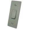 1 Gang Intermediate Light Switch : Polished Chrome | White Trim