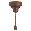 Bakelite - Dark Oak Base with Brown Bakelite Dome and Matching Flex | Lampholder - 2 Core Flex